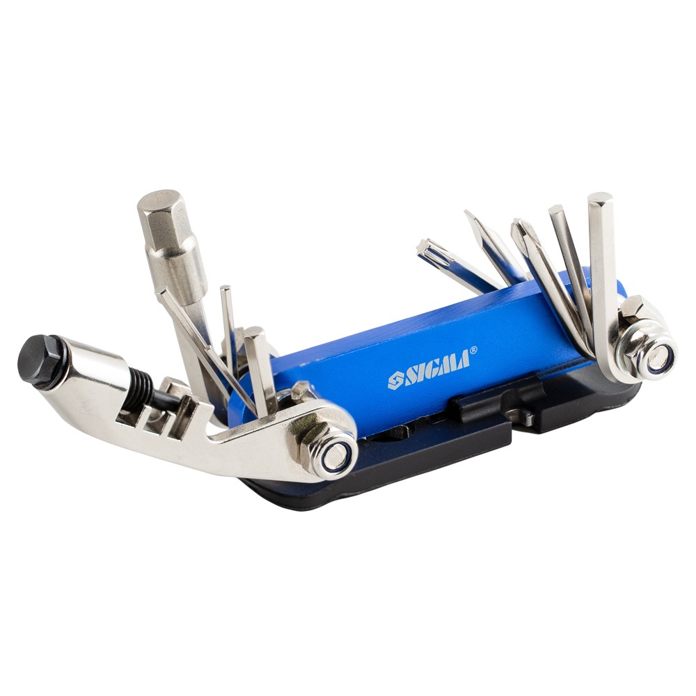 Мультиінструмент велосипедиста 92мм/15в1+лопатка монтажна Сігма 4375631