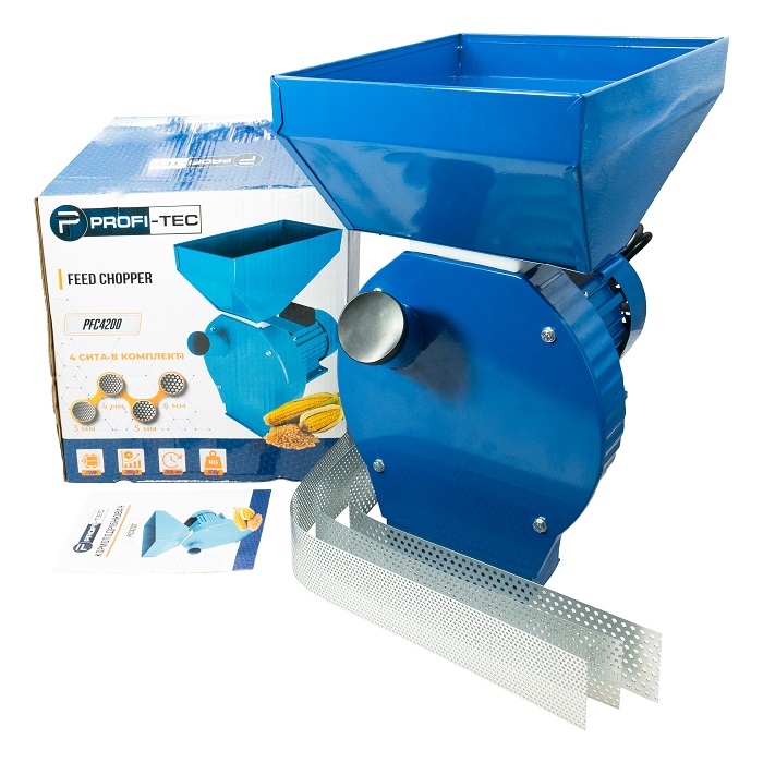Кормоподрібнювач +4 сита PROFI-TEC PFC4200 2700Вт 005908