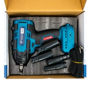 Акумуляторний гайковерт PROFI-TEC PTW820BL 20v 1/2 max 720Nm 2×4.0Аг сумка PT-007604