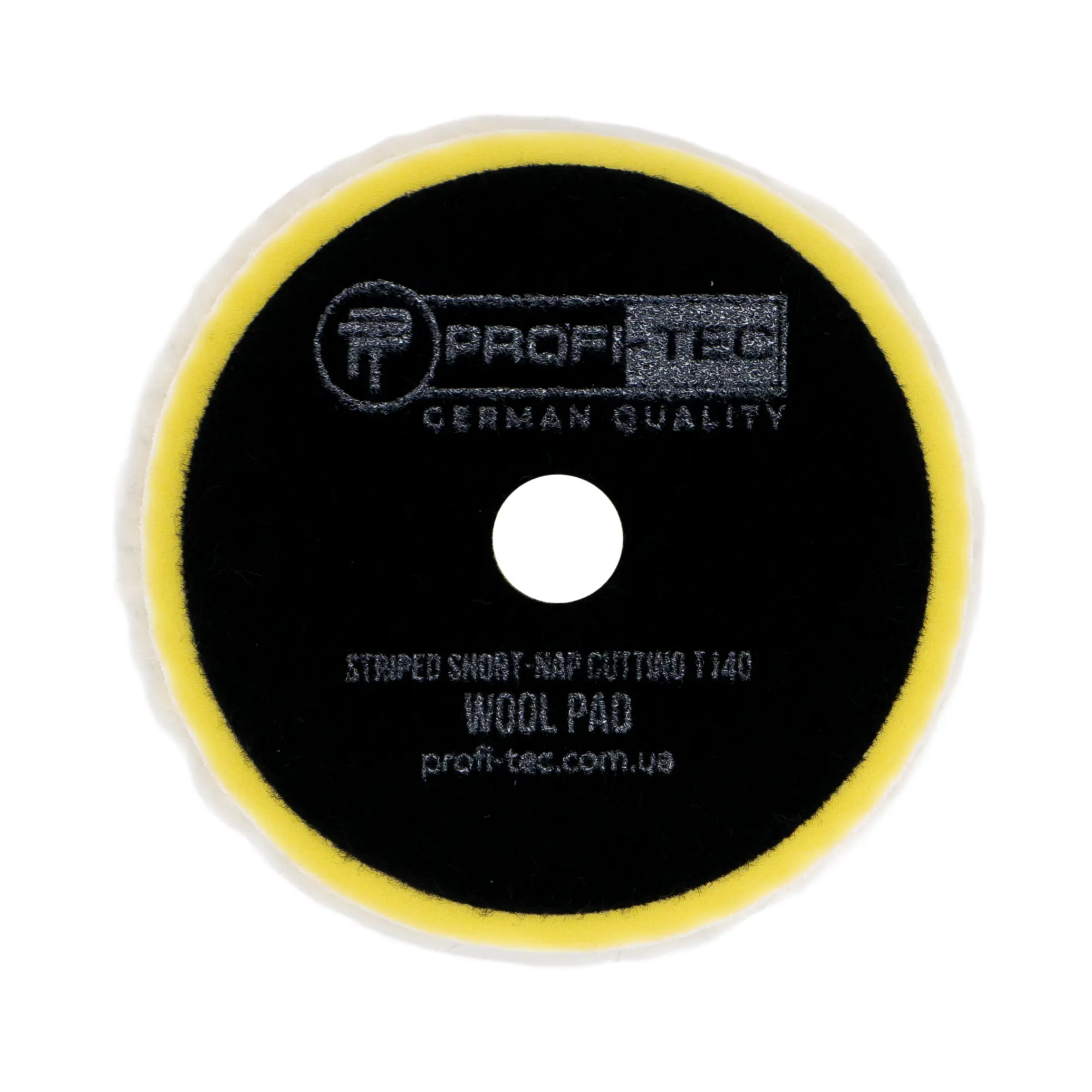 Губка полірувальна вовняна PROFI TEC WOOL PAD STRIPED SHORT NAP CUTTING T140 06952
