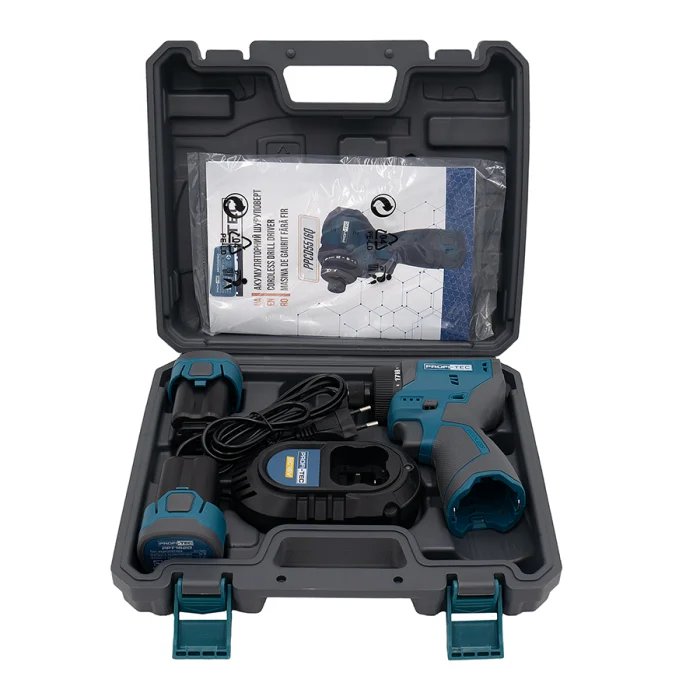 Акумуляторний шуруповерт PROFI-TEC PPCD5516Q 16B/55Hm/2*2.0Ar/ЗП/кейс 007152