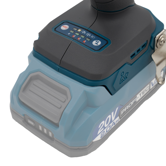 Гвинтоверт акумуляторний імпульсний 260Нм PROFI-TEC PPID2620 2АКБ/ЗП/кейс 007132