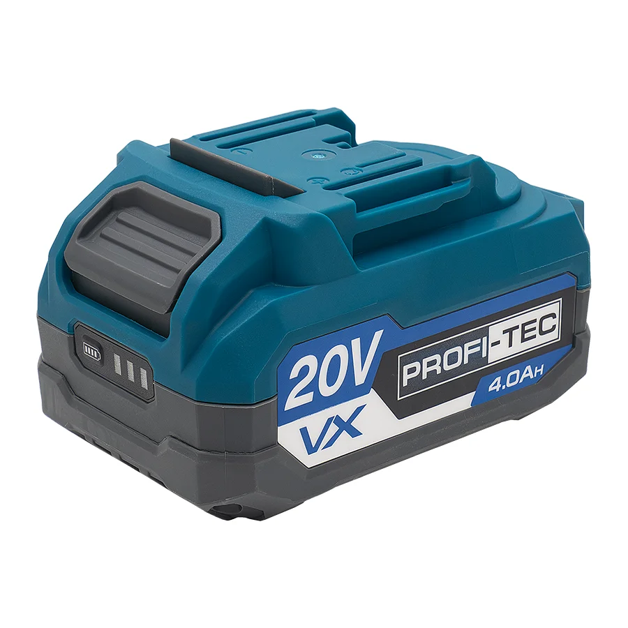 Акумуляторна батарея PROFI-TEC PT2040VX POWERLine (20 В / 4.0 Аг, високострумова, з індикато)007021