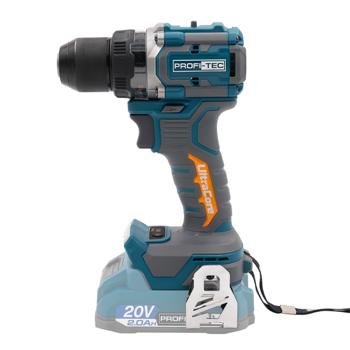 Акумуляторний шуруповерт PROFI-TEC PPCD7020 UltraCore70Hm/13мм патрон/2АКБ/ЗП/кейс 007642