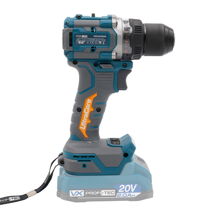 Акумуляторний шуруповерт PROFI-TEC PPCD7020 UltraCore70Hm/13мм патрон/2АКБ/ЗП/кейс 007642