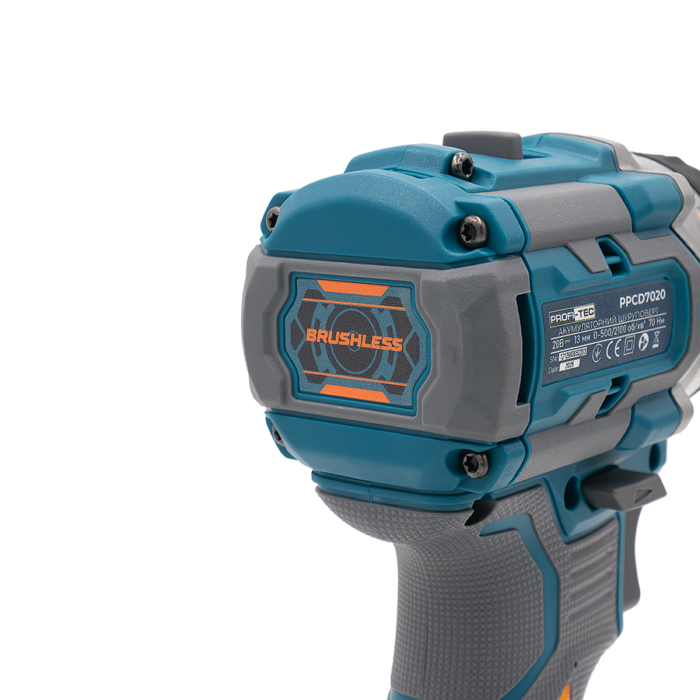 Акумуляторний шуруповерт PROFI-TEC PPCD7020 UltraCore70Hm/13мм патрон/2АКБ/ЗП/кейс 007642