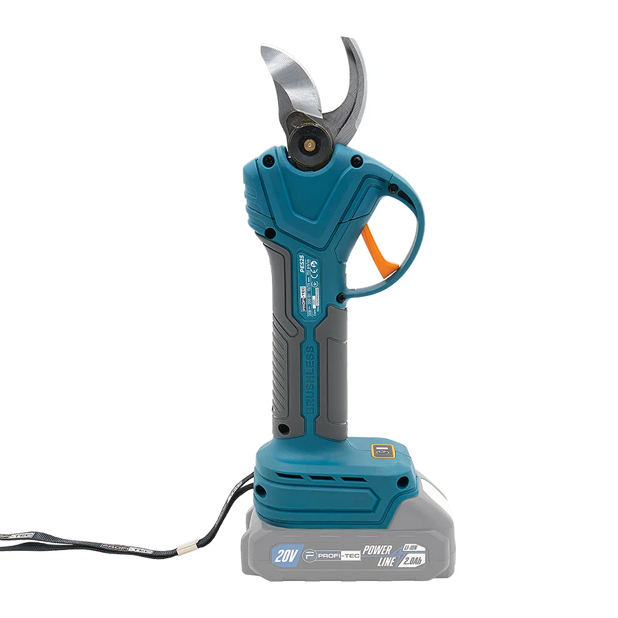 Секатор акумуляторний PROFI-TEC PES25 UltraCore 20V/Ф=25мм 1 АКБ та ЗП/коробка 007644