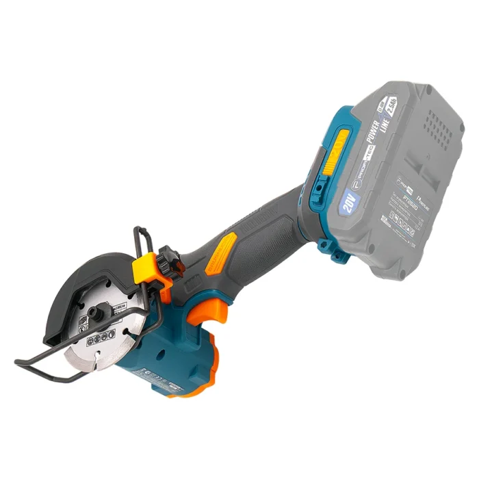 Дискова пила акум безщіткова PROFI-TEC PWS390 20V без АКБ та ЗП кейс 007632