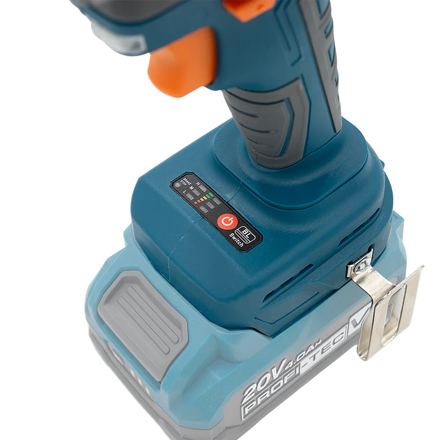 Аккумуляторний гайковерт PROFI TEC PTW1003 (1×PT2040VX (4.0 Ач), зарядний пристрій, кейс) 008146