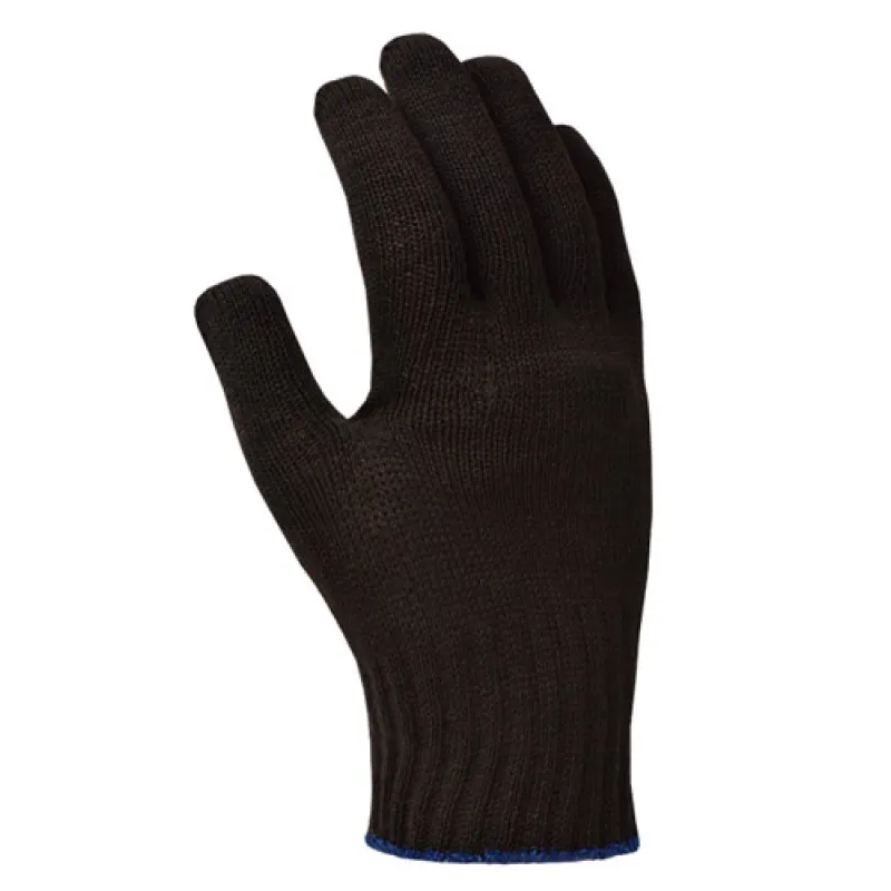 Рукавички ДОЛОНІ чорні з ПВХ розмір 10 (667)