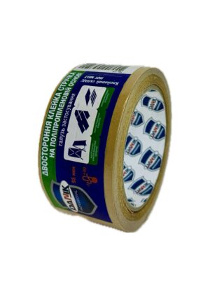 Стрічка двостороння (Скотч) пп 50*10м Фортуна (Данік)жовта