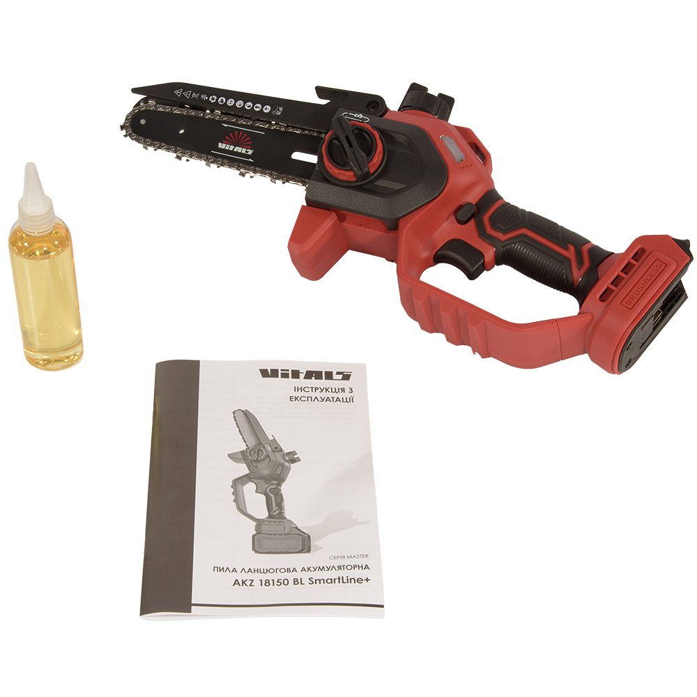 Пила ланцюгова акумуляторна Vitals AKZ 1815 BL SmartLine+ 244054