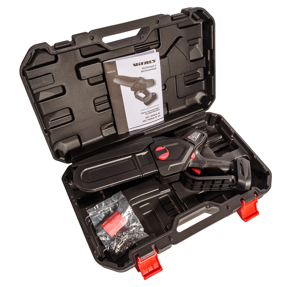Пила ланцюгова акумуляторна Vitals Professional AKZ 1820ak BL без АКБ та ЗП 237653