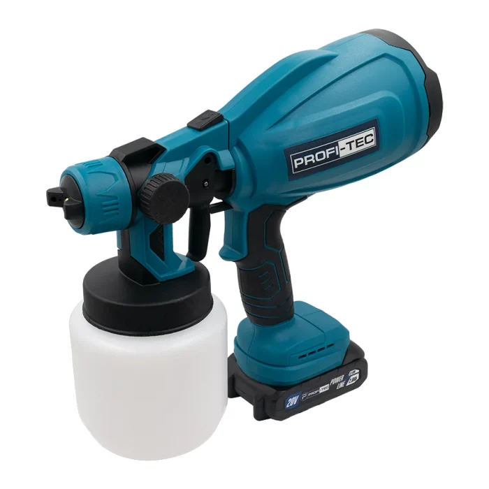 Фарбопульт акумуляторний PROFI-TEC PSG80020 2 АКБ та ЗП 006610