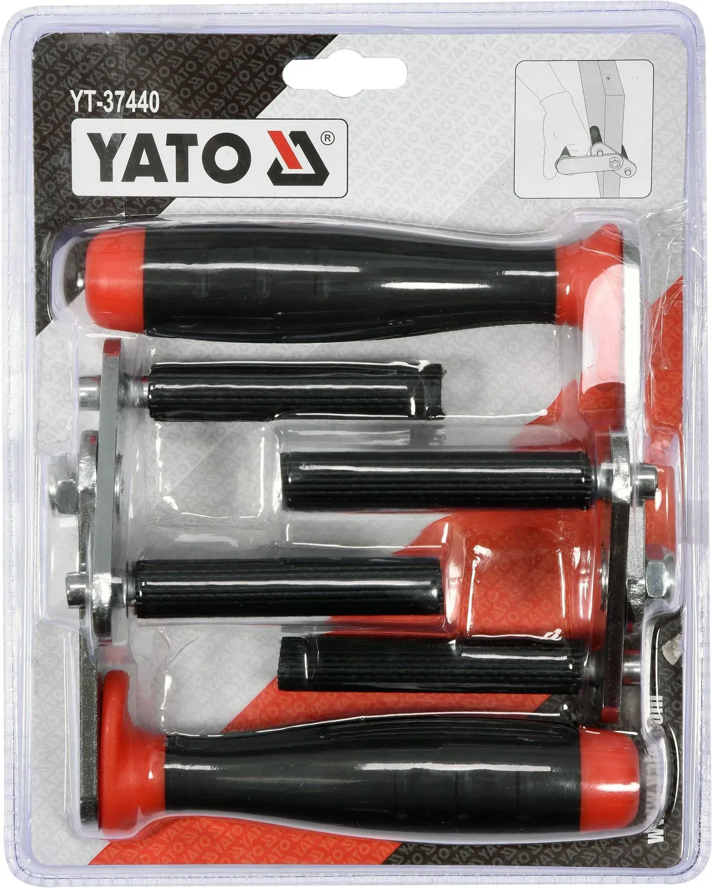 Ручка для переносу плит ГКЛ YATO набір 2 шт, YT-37440