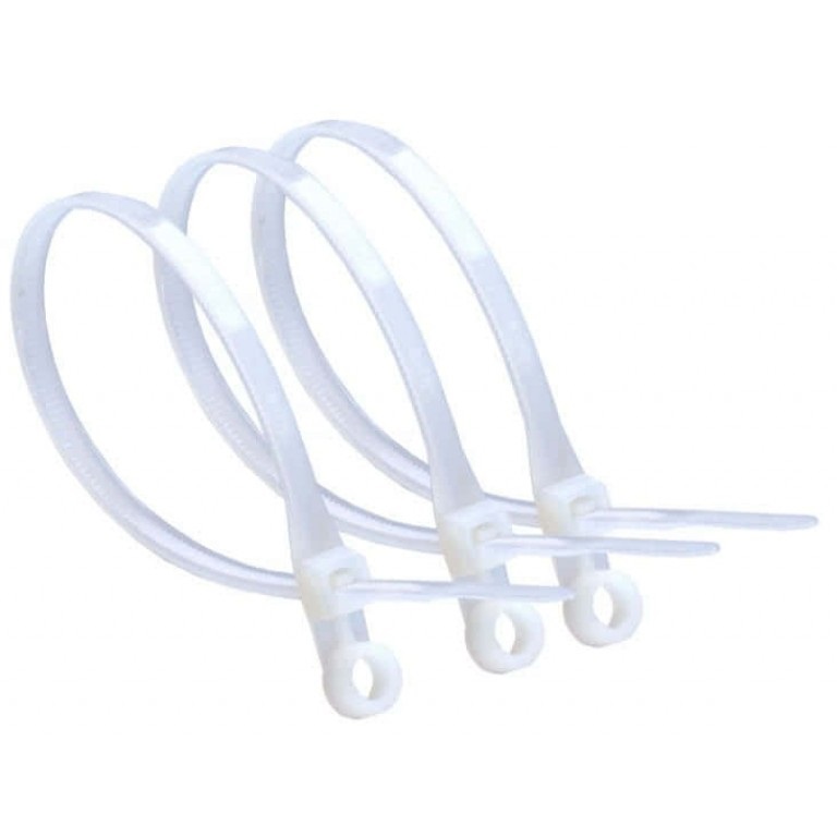 Хомут нейлон з майданчиком під саморіз 200*3,6 (HN-1810041)