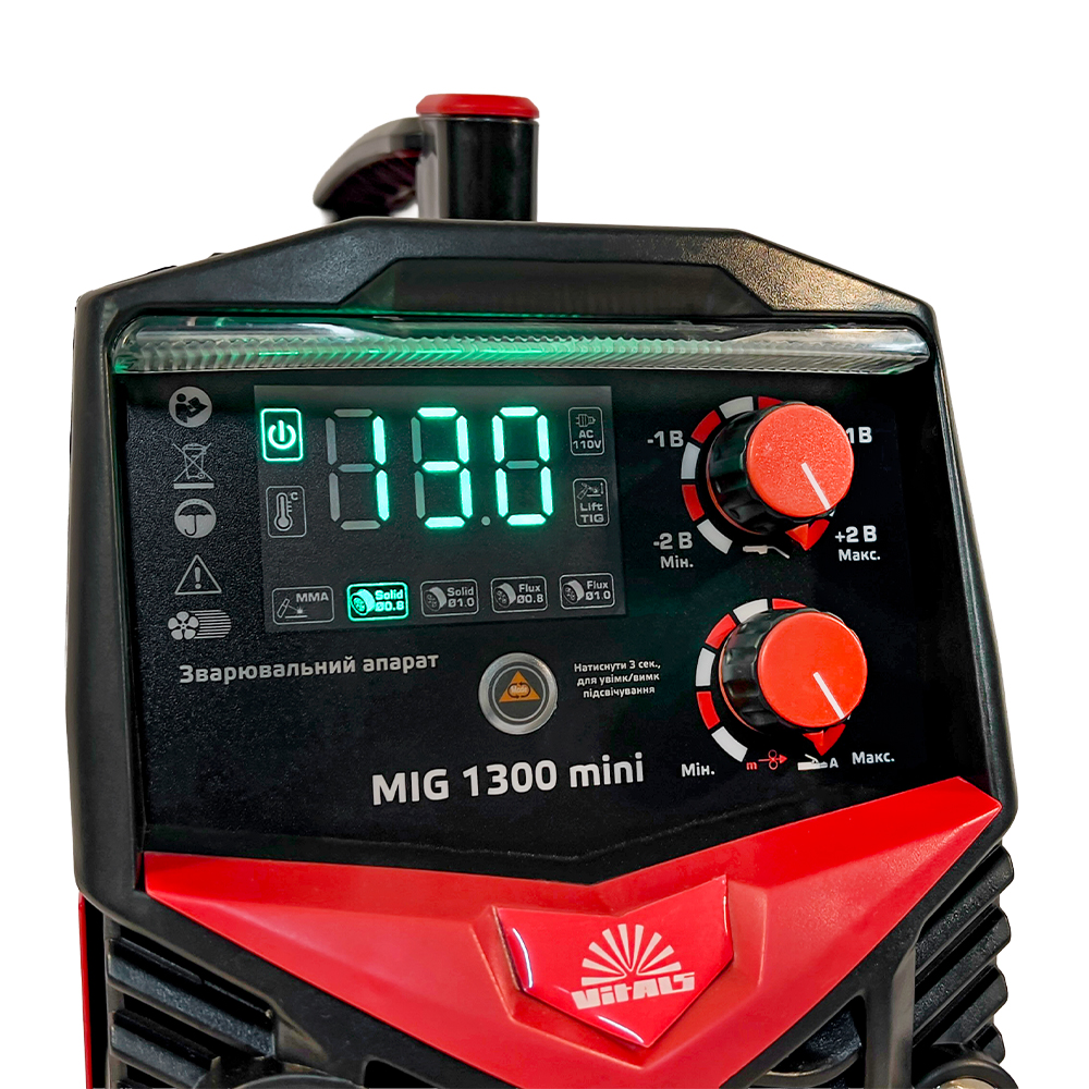 Зварювальний апарат Vitals MIG 1300 mini 237593