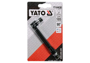Тримач викруткових насадок магнітний двосторонній YATO YT-04630 14″ кут 90*довжина =105мм