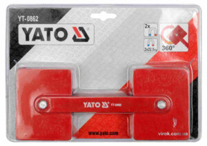Струбцина магнітна  YATO YT-0862 для регулювання кута зварки 85*65*22мм 2*22,5кг