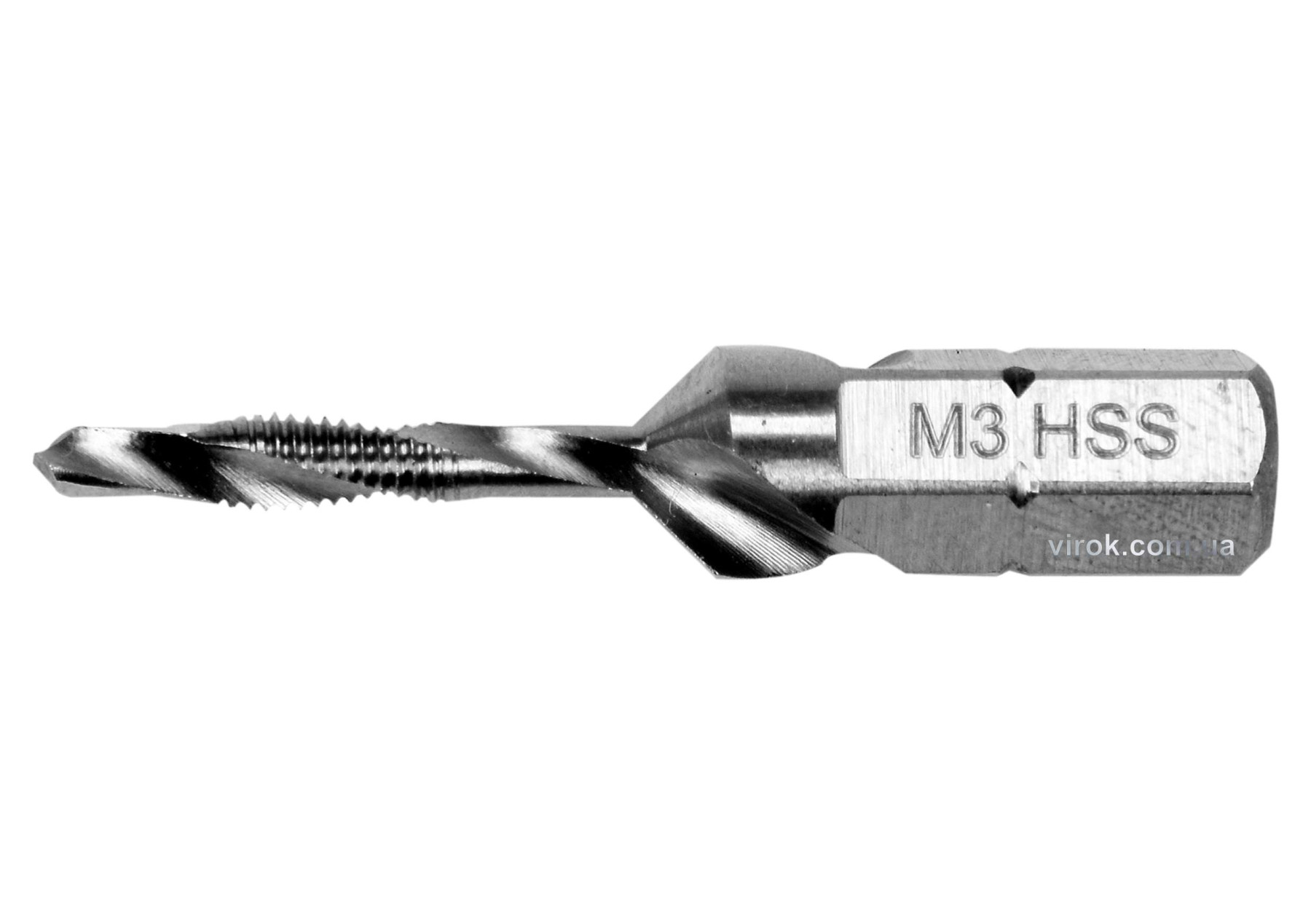 Свердло-мітчик YATO M3*0.5 mm HSS M2 HEX-1/4 L=36/5 mm YT-44840