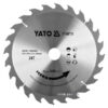 Диск пильний победитовий по дереву YATO 255*30*3,0*2,0мм24 зуба R.P.M. до 6000 1хв YT-60731