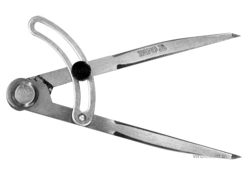 Циркуль розміточний L=150 мм з фіксатором YT-72100