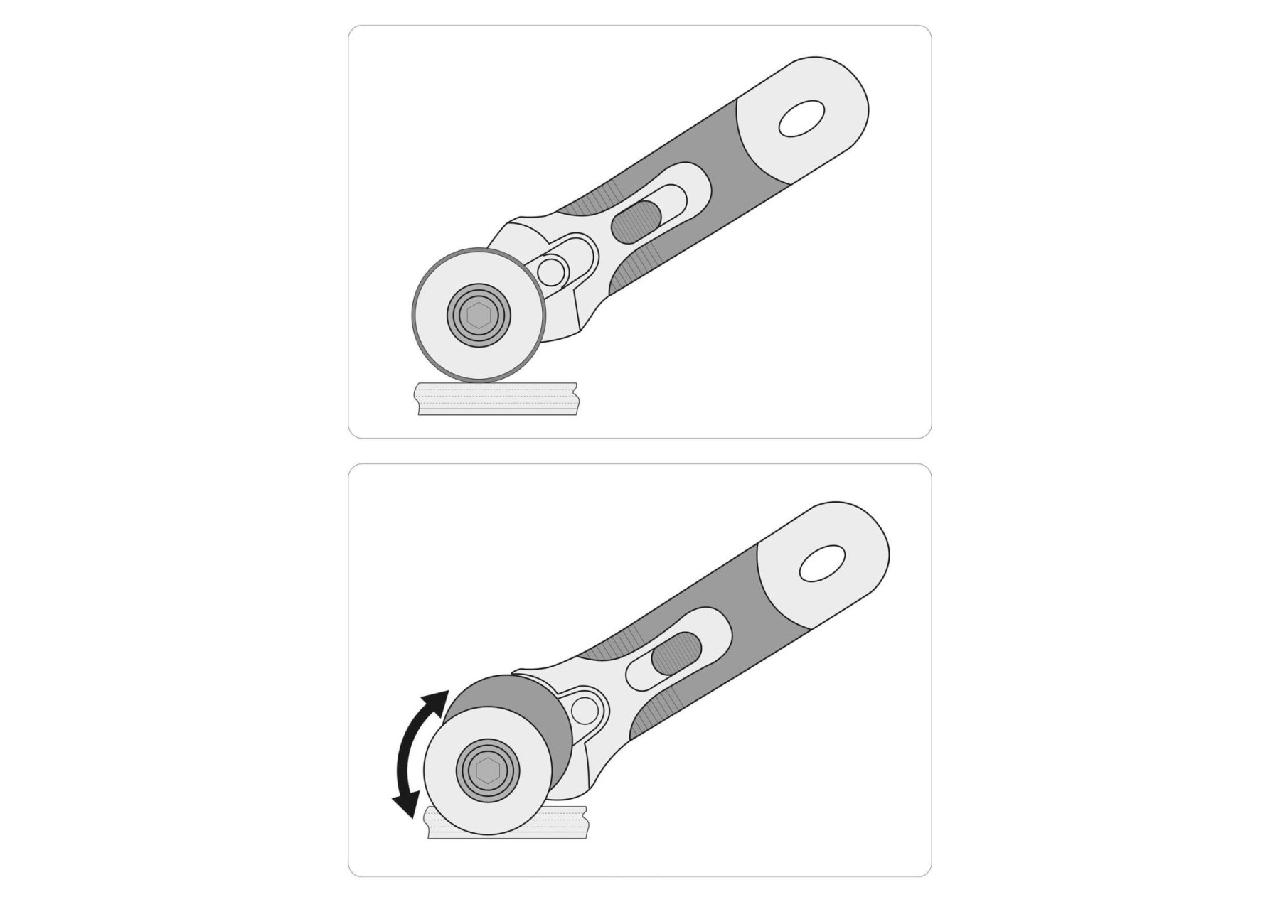 Ніж YATO висувн. круглим лезо д=45 мм ручка TPR+ABS YT-75360