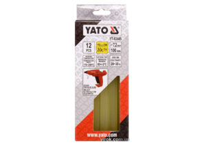 Стержень клейовий YATO Жовтий Д=7,2 мм,100мм,12шт (YT-82445) ціна за упаковку